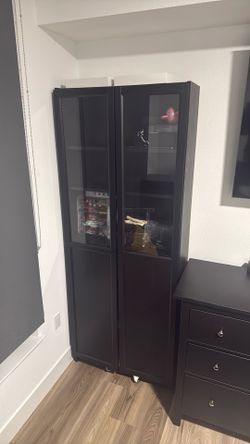 Black Double Door Chest