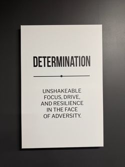 Set of 6 Large Motivational Canvas Wall Art Prints – 20” x 30”