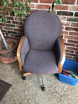 Brown & Black Office Rolling Armchair