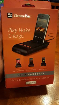 Play WAKE CHARGE 3 IN 1 MICRODOCK IPOD/ IPHONE CHARGER