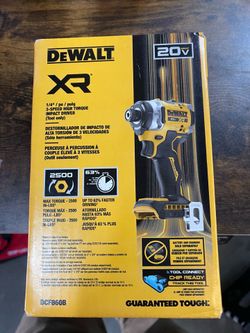 DEWALT DCF860B BLACKOUT 20V MAX XR 1/4" 3-Speed Impact Driver | NEW Model
