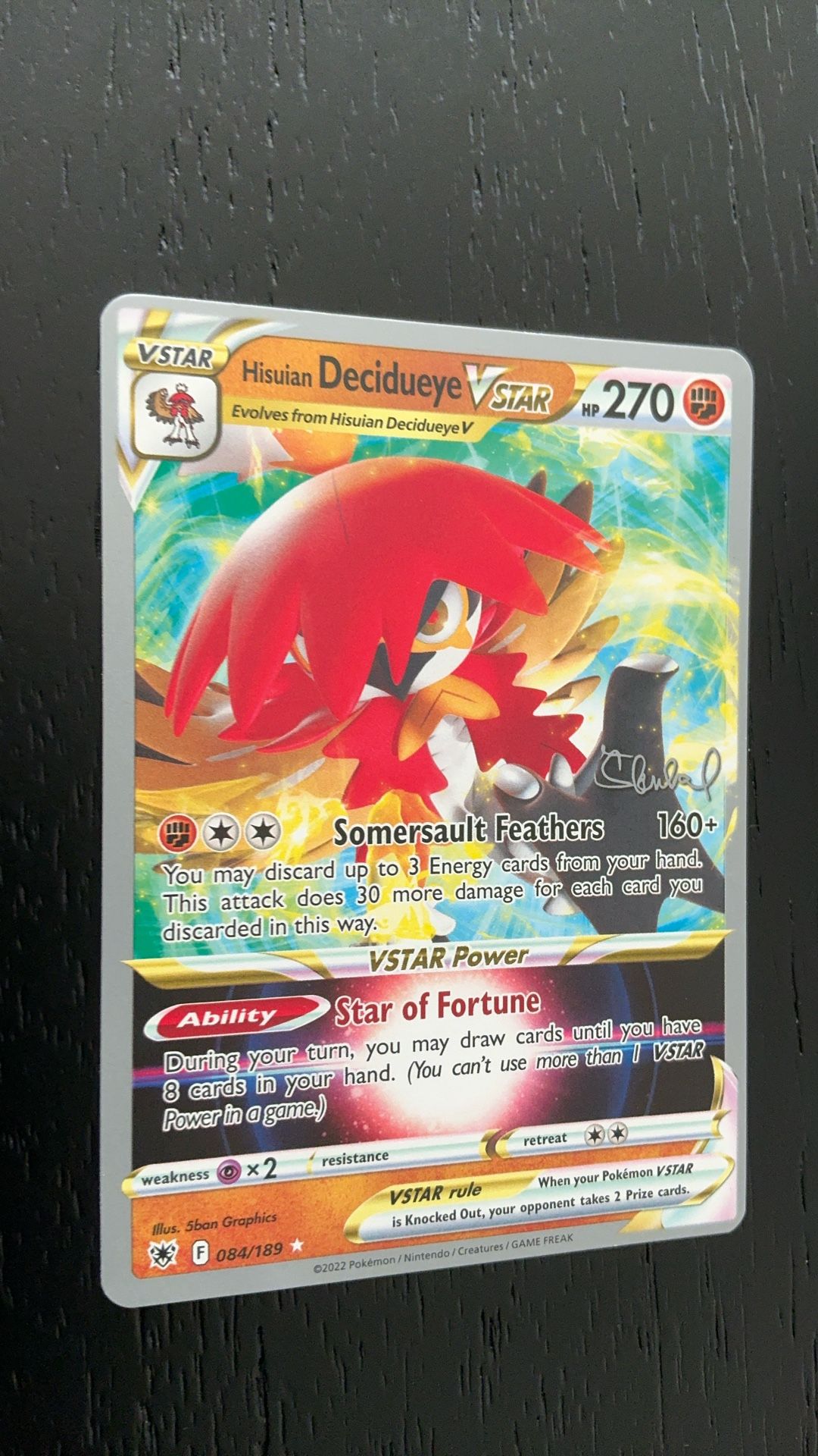 Hisuian Decidueye Vstar