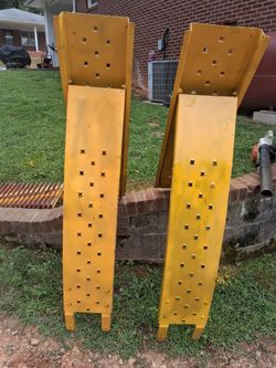 Yellow fold up ramps for sale.