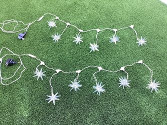 Two Sets of 6 STAR STRING LIGHTS  -  $15