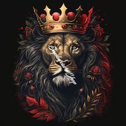 Majestic Royal King Portrait, Royal King Portrait Lion Art Regal Lion Portrait canvas or poster 