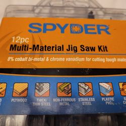 Spyder 12pc Multi Material Jig Saw Kit