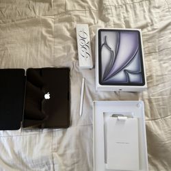 Ipad air 2024 With apple Pencil Pro (NO TRADES)