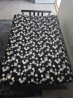 Metal Frame Adjustable Futon / Extra Thick Pad