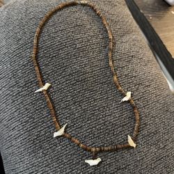Heshi Shell Mother Of Pearl Bird Fetish Necklace