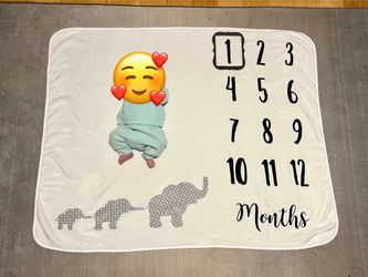 Baby Month Milestone Blanket