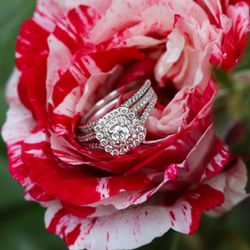 Modern Bride® Signature Natural Diamond 14K White Gold Bridal Ring Set