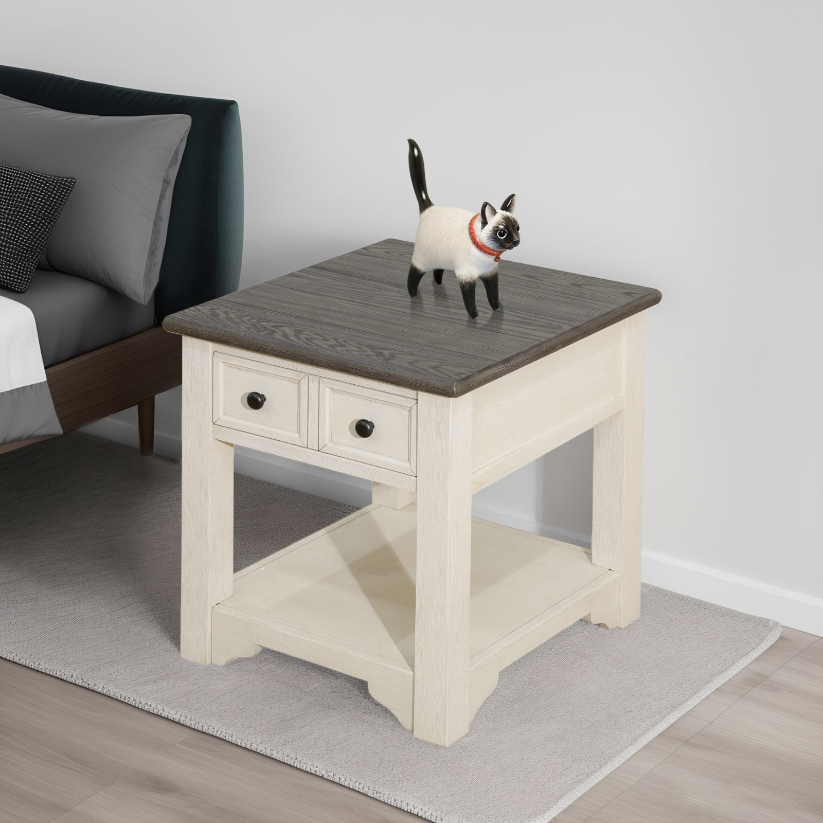 Mdf Oak End Table