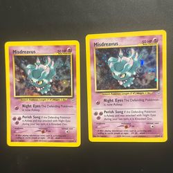2x Misdreavus #11 Holo – Neo Revelation – Vintage Pokémon