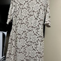 Beige Dress Petite Size 14