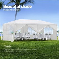 10 X 20 Outdoor Wedding Party Tent Camping Shelter Gazebo Canopy with Removable Sidewalls Easy Set Gazebo BBQ Pavilion Canopy Cater Events