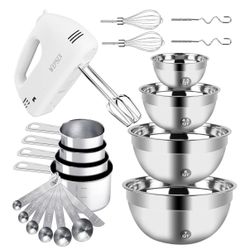 Baking Supplies (Mixer, Bowl, Measuring Cup, Spoon)