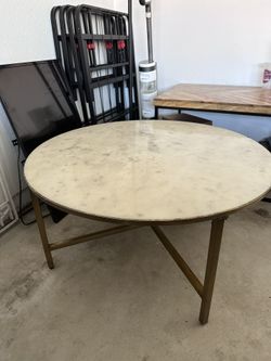 White/gold Marble Coffee Table