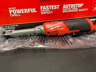 MILWAUKEE M12 FUEL 1/4 “ EXTENDED HIGH SPEED  RATCHET ((( slightly used for minutes  coming to check no rush to buy )))