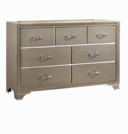 GOLD 6 DRAWER DRESSER!!!! Liquidation item!! New in box