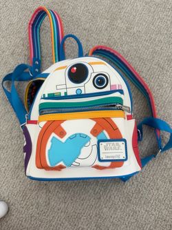 Loungefly Disney Star Wars BB8 Rainbow Pride Mini Backpack