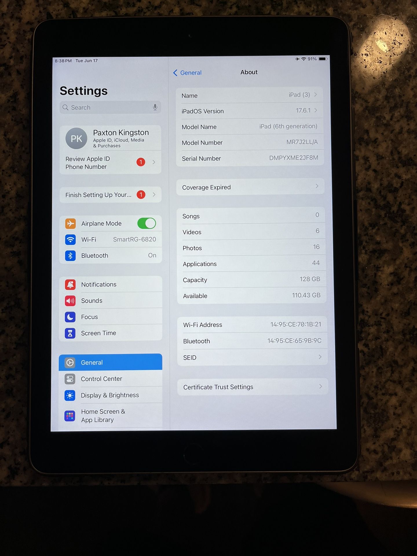 iPad 6th Gen