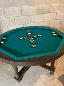 Bumper pool plus game table and dining table