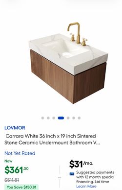 Vanity freestanding with sink