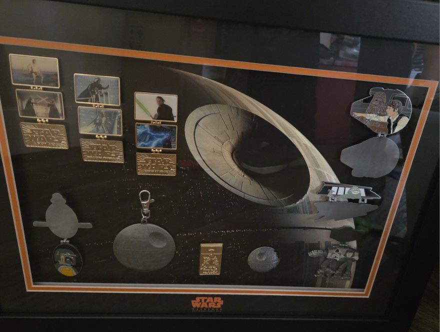 Disney Star Wars Weekends 2015 Framed Pin Set Limited Edition To 300