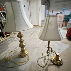 Vintage Solid Brass Lamps