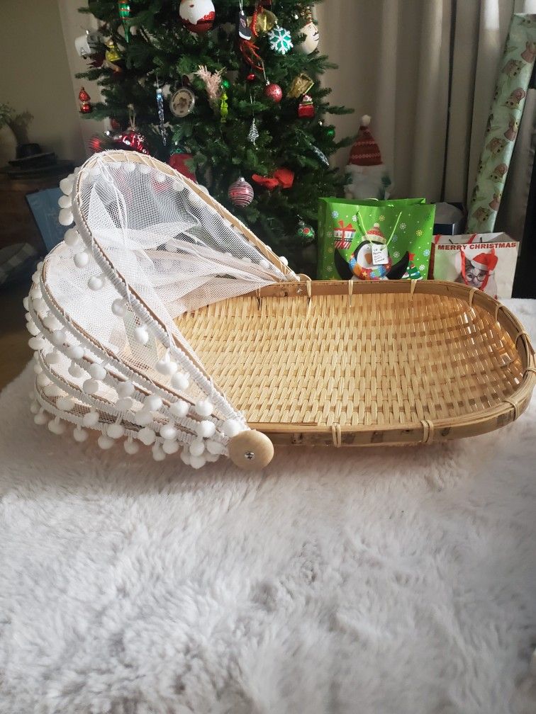 Bamboo Woven Food Tent & Plate Cover for Outdoor Picnic