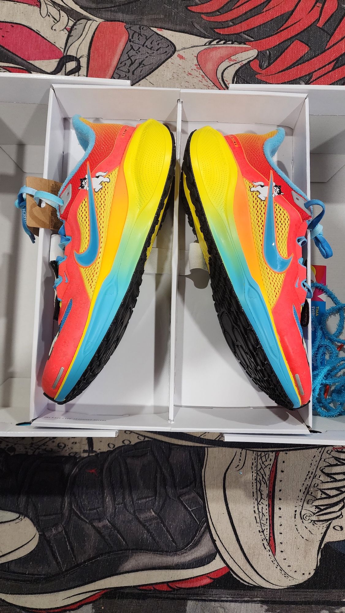 Sz 10.5 - Nike Air Pegasus 41 x Doernbecher Freestyle "Tima" - NEW Limited, RARE
