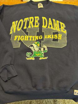 Vintage Logo 7 Notre Dame Fighting Irish Sweatshirt Size Large