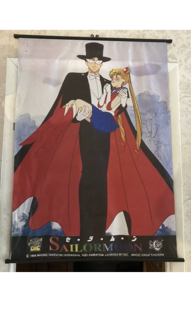 Sailor Moon Anime Tsukino Usagi Wall Hanging Tapestry from 1998