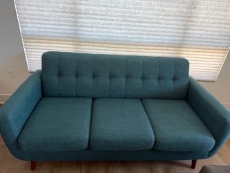 Teal 72” 3-Seat Sofa