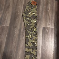 Evisu Denim Camo Pants