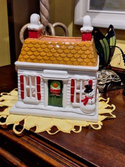 Christmas Holiday Luminary 2010 Slatkin White Christmas Candle Holder