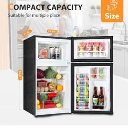 Black Compact Refrigerator