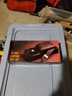 Leather Belt Set