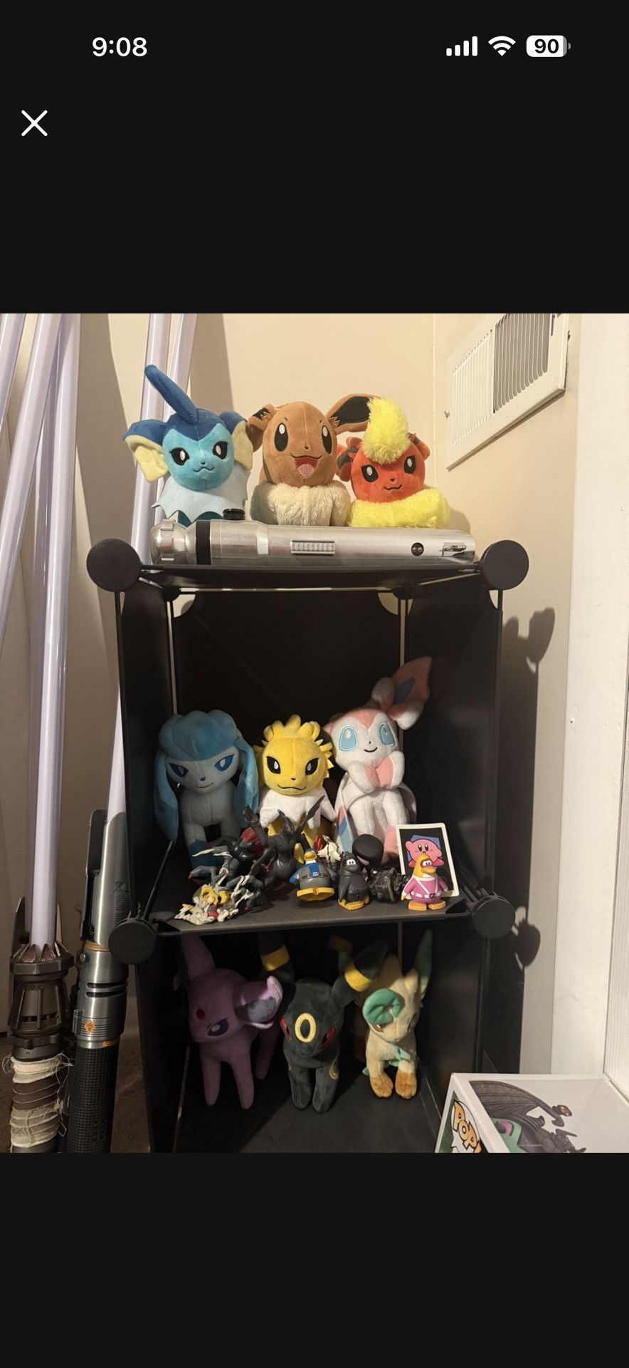 EEVEELUTION PLUSHIES $6 EACH