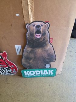 Kodiak tin sign