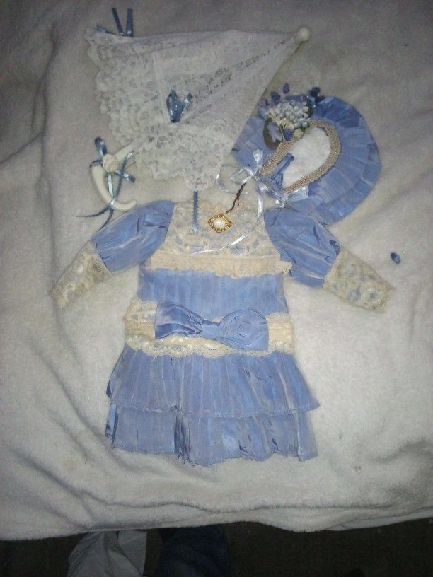Vintage Doll Dress & Accessories