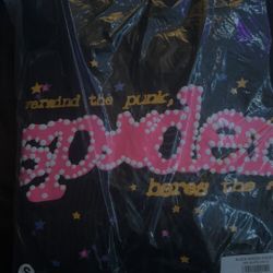 Black And Pink Spy5der Hoodie 