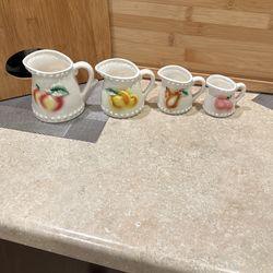 1950’s Fruit Pitcher Measuring Cups
