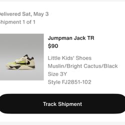 Nike Jump man Jack TR Bright Cactus Kids 3Y 