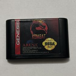 Original Mortal Kombat Sega Genesis Cartridge 