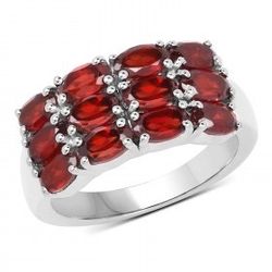 Oval Garnet Ring Size 7