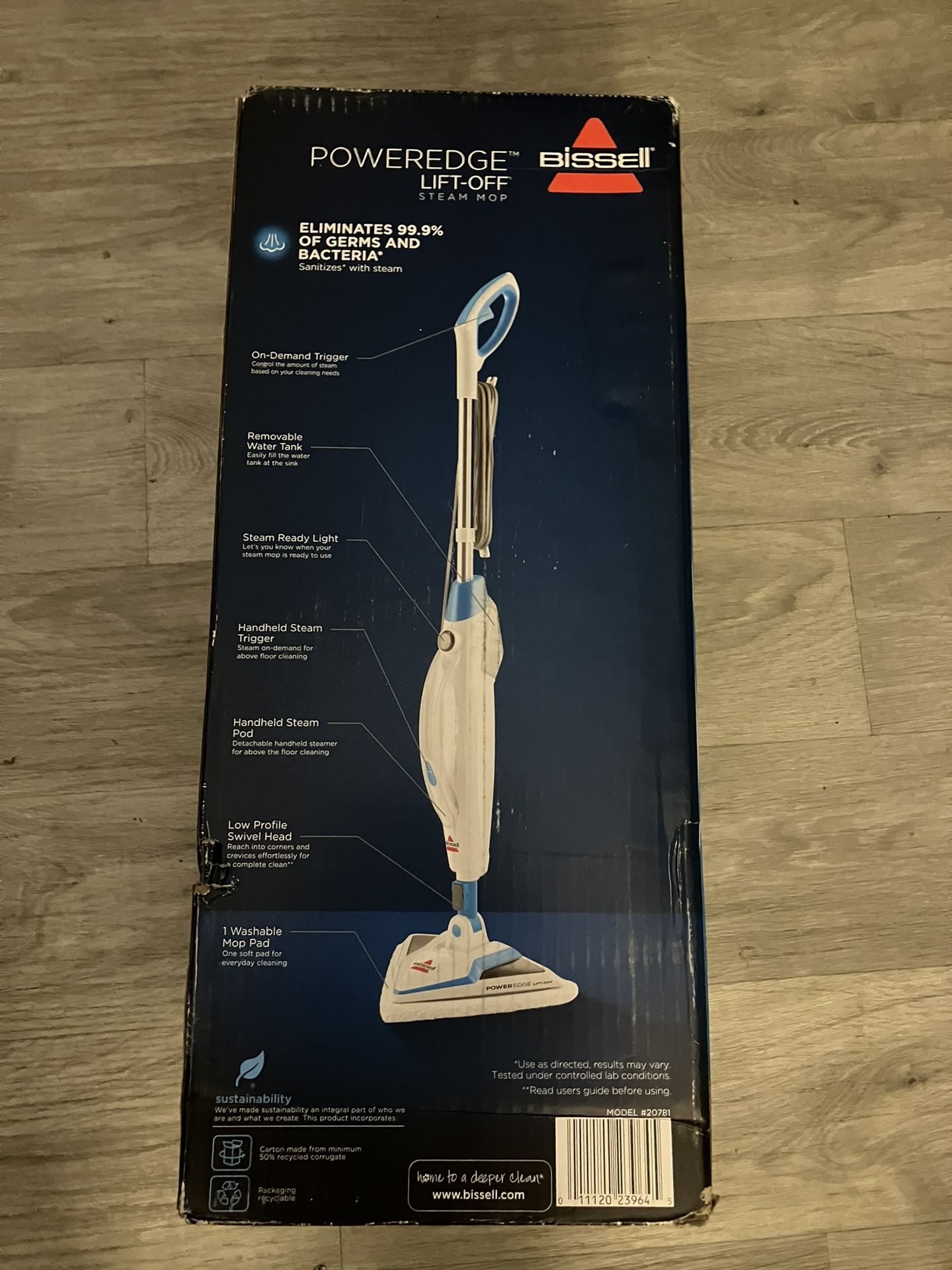 Bissell Poweredge Lift Off Steam Mop