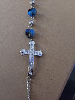 Stainless Steel Bracelet With Cross