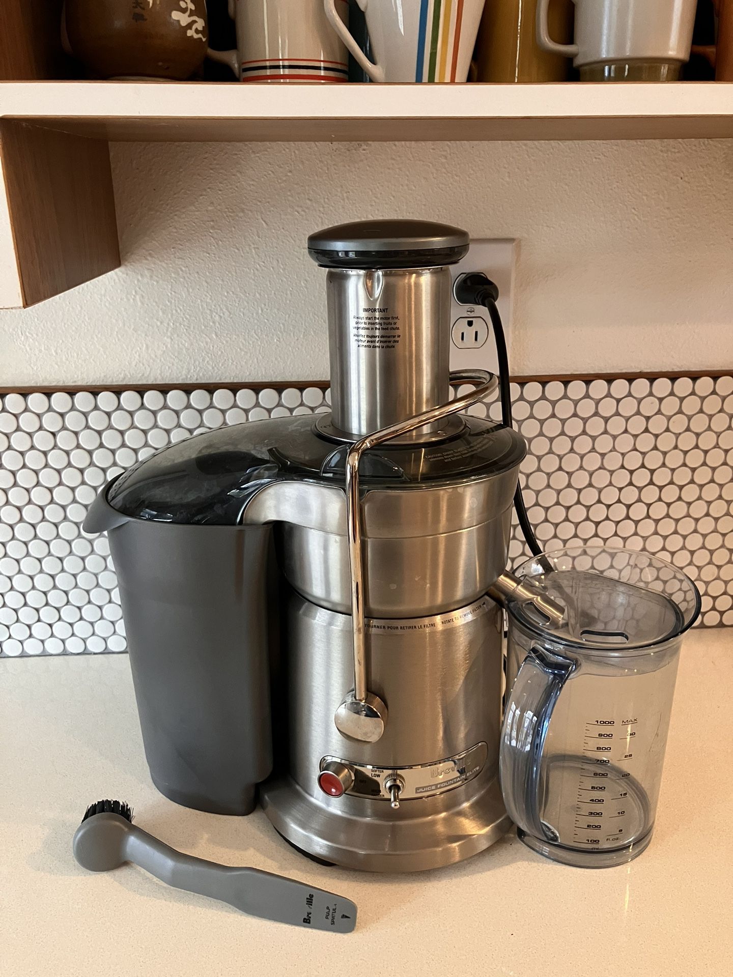 Breville Juice Fountain Elite Juicer, Brushed Stainless Steel