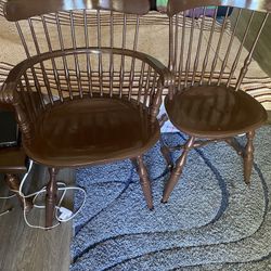 Classic  2 Brown Chairs